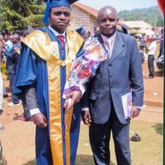 Dad during the graduation of first son