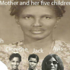 Here is mother with her 5 children. Missing is Arnetto who died as a child. He was probably the fourth child for mother.