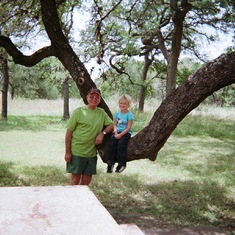 Poppie and Maddie on vacation in TX