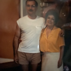 Enrique and his mother Alicia in sweetwater TX
