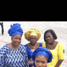 Mrs Oyebola and the Ilechie family.