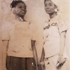 Mrs Oyebola with her dear friend Mrs Baruwa