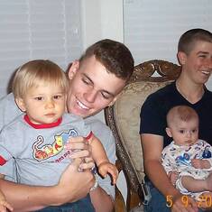 Eric and Scott with their nephews Jacob and Ryan