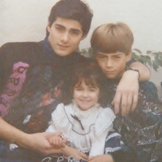 Eric with Brother and Sister 1990/91