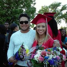 Eric  and his daughter  Jordan at her High School graduation