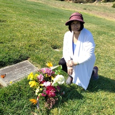 Mom and I just visited you this morning at Forest Lawn Hollywood Hills. Erica, we miss you a lot.
