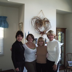 Judy, Megan, Erika & Chris on Erika's Bday 2004