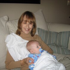 Auntie Erika with Baby Coop