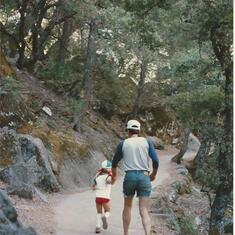 Erika & Uncle Doug, Can Do Spirit, Hiking in Yosemite