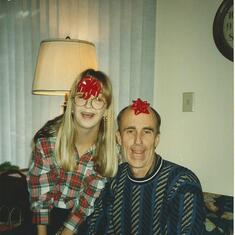 Erika & Uncle Doug, Wrapped as Christmas Gifts
