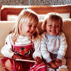 1983 Good friends Erika & Megan