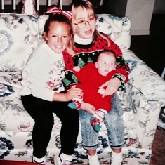 1990 Erika's 13th birthday with Zack & Megan