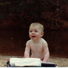 10 months old at Winjana Gorge Derby 1982