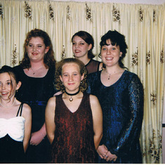 The girls getting ready to go to the year 11 Ball