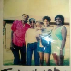 My Dad and my mother and his two daughters Debbie and Darnise