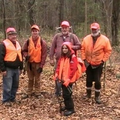 Deer hunt with Bob, Graham, Eldon, Ernie and Megan.