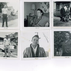 Dad with his family and as he started to become a Man. Bottom Left, birth of the "cowboy"
