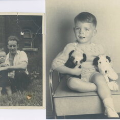 Ernie with His dad Alex on the left and Ernie a little older