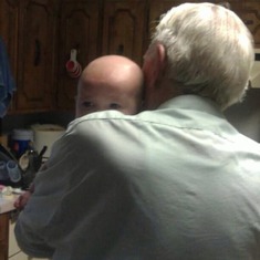 Pawpaw and sweet Nancy after she came home from hospital!!