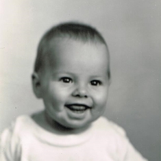 Ernie as a baby