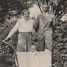 Ernie and his parents, Henri and Ina