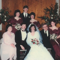 son, Bryan and Melody Brockmanns wedding 1984