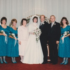 daughter, Berinda and Mark Wolitarskys wedding 1986
