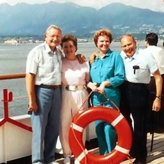 Ernie, JoAnn and lifelong friends, Ed and Joy York
