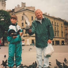 Ernie with grandson, Joshua