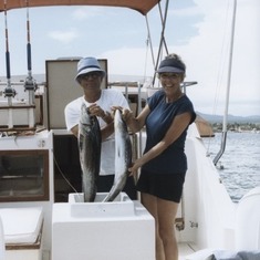 Ernie and Susan fishing off Cabo San Lucas