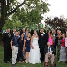 the whole gang together, including grandpa for Dans wedding this summer in Idaho!
