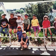 Ernie's 10 grand children: top left-Brian, Daniel, Steven, Matt, Liz, Schuyler, Alec; middle left-Scott, Nick; lower-Savannah