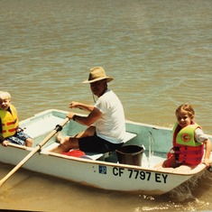 Summer fun on the Delta: Grandpa, Savannah & Matt