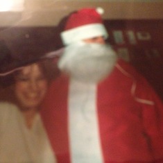 Uncle Errol a.k.a Santa with Ev December 1986