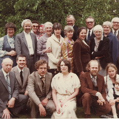 May 11 1981 with the extended family at Aunt Esther's