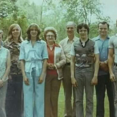 My parents had 7 kids together...4 daughters and 3 sons between 1946-1963.  This photo from June 1978