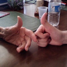 Nana & Matt Does your thumb bend