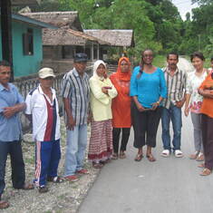 Group picture with community at Sawai village, Seram Island, Maluku