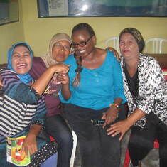 Esther with women group at Sawai village, Seram Island, Maluku