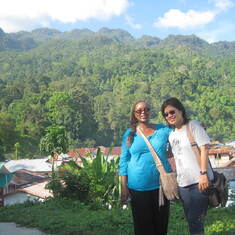Esther and Nining at Sawai village, Seram Island, Maluku