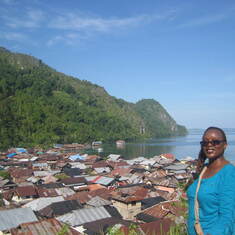 Esther at Sawai village, Seram Island, Maluku