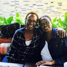 Liz Kiilu and Esther during Boma Class of '82 Reunion on April 27, 2019.