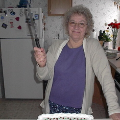 The picture of you with the cake was your 68th birthday.