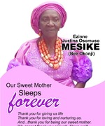 Ezinne Justina Osomuso Mesike  (Nee Okonji)