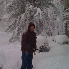 Dad loved the snow!!