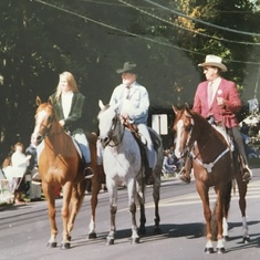 I told my Father I wanted to ride a horse in a parade so he called him friend Tony Gambone and we rode horses down Sumneytown Pike for Upper Gwynedd bicentennial !! 
