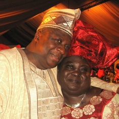 Mummy and her brother, Remi Olowude