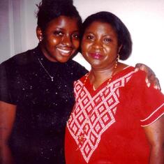 Mummy and Nike at her high school dinner dance