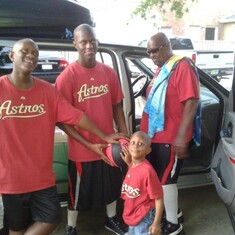 Evangelsit Spencers, baby brother , Brother  Floyd T Rogers Sr and her three nephews .