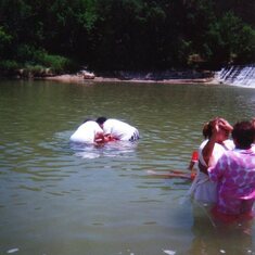 6/2/01...getting baptized in blanco river...Praise God!